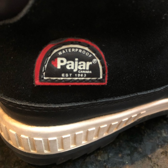 Pajar Canada Womens 9-9.5 M - KADY Suede BOOTS Mid Calf Side Zip BLACK barb - Picture 11 of 12